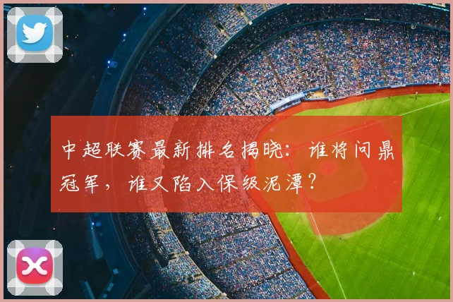 中超联赛最新排名揭晓：谁将问鼎冠军，谁又陷入保级泥潭？